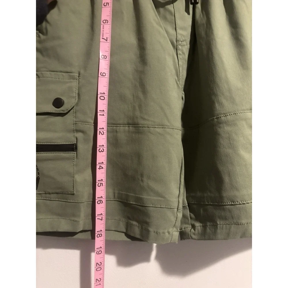 NWT‎ Retro Stitch Men's Cargo Shorts Olive Pocket Small Flat Front Chino Summer